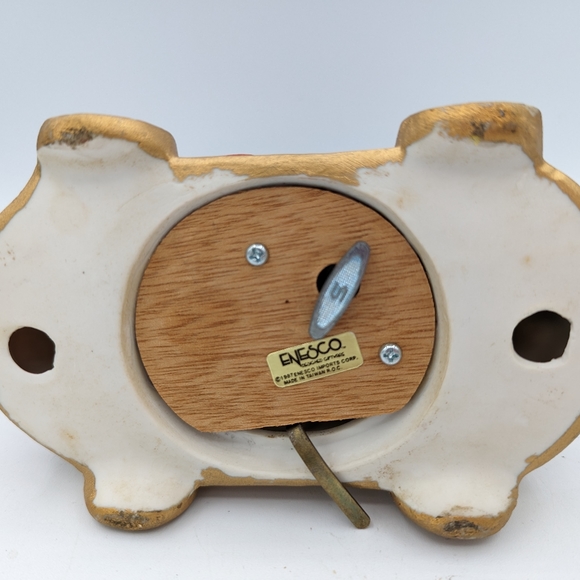 Vintage Porcelain  Enesco Horse Music Box 1987 Christmas Amazing 🎄 - Picture 7 of 11